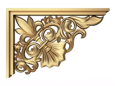 Stair Brackets 03 Low-poly 3D model