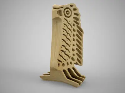 Abstract Bird Trinket 3D print model