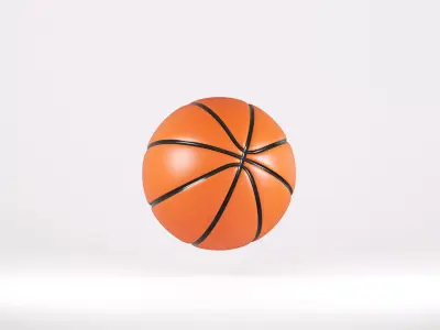 Basketball ball Low-poly 3D model