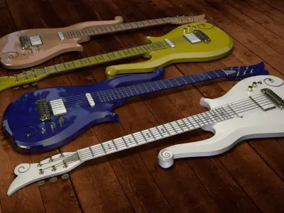 Prince Cloud Guitar version2 3D model