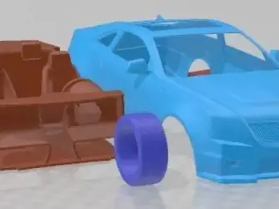 Cadillac CTS V Coupe 2011 Printable Car 3D print model
