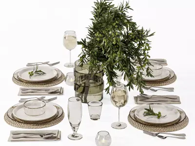 Table setting H45 3D model