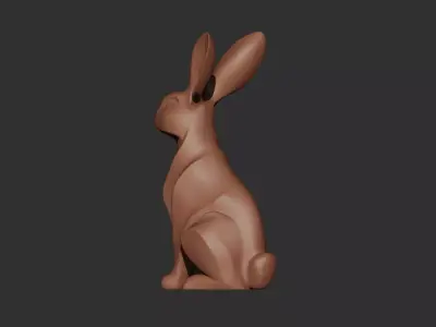 Rabbit Sculpture  3D print model