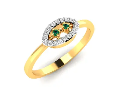 Diamond Ring For Women 3d Print Model 3D print model shop