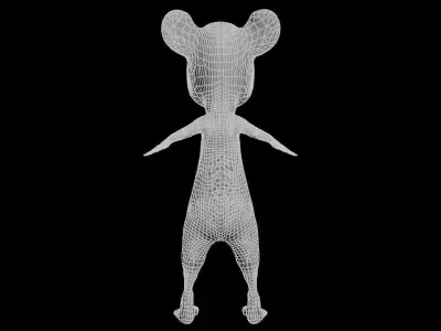 Karekter model 3d animasyonlu 3D model