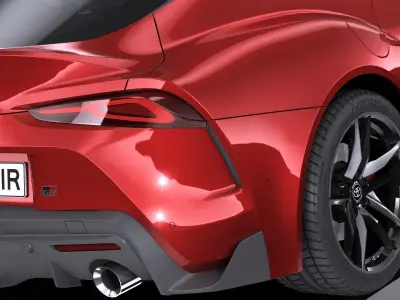 Toyota Supra 2020 LowPoly Low-poly 3D model