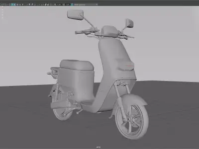 Yadea DE3 Electric Scooter moto vehicle bike 3D model