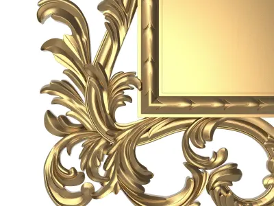 Carved Picture Frame 3D model
