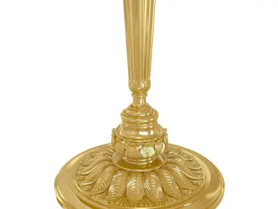 Arizzi 723 table lamp in gold finish 3D model