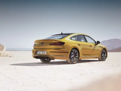 Modern family sedan unbranded 3D model