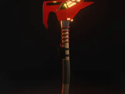 Fire axe Free low-poly 3D model