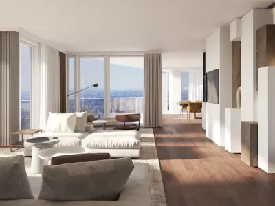 Luxury Modern apartment incl living kitchen bathroom bedroom 3D model