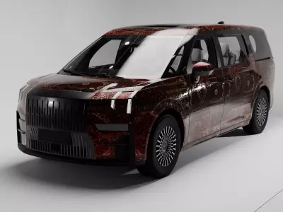 Zeekr 009 Low-poly 3D model