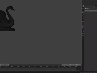 Classical Swan Sculpture 3D print model