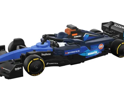 Wikibricks3D - 77249  Williams Racing FW46 --- Full Decal 3D print model