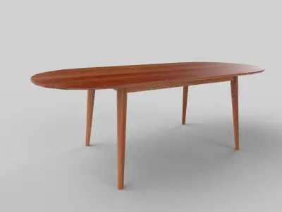 table Low-poly 3D model