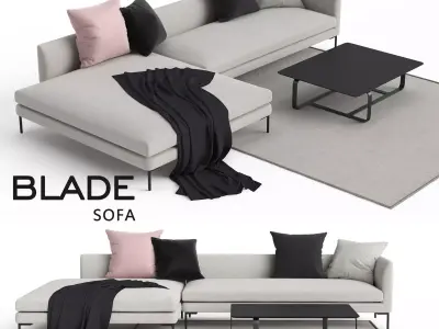 BLADE Sofa Low-poly 3D model