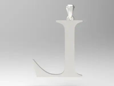 Alphabet Latin L 3D print model