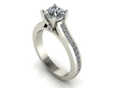 Women ring 3dm stl render detail 3D print model 9