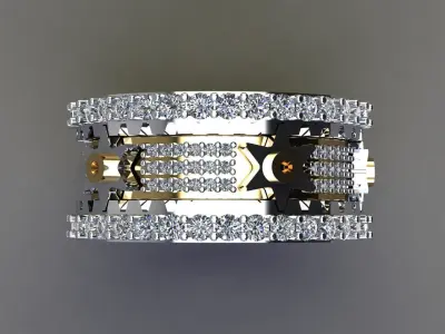 Mechanical Rotating Ring  3D print model