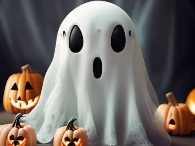 Halloween spirit decor GHOST 01 3D print model
