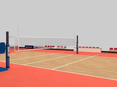 Volleyball Court 3D model