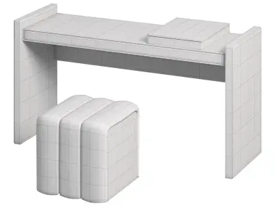 Ezou Dressing Table 3D model