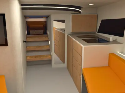 VanDutch 40 Yacht Low-poly 3D model