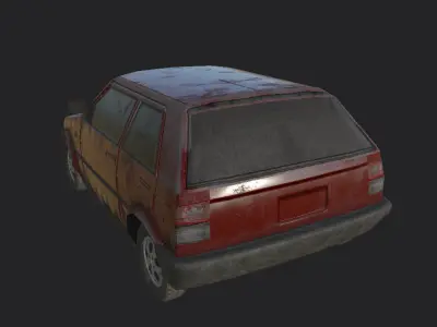 vehicles old car Low-poly 3D model