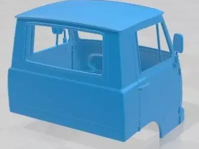 Fiat 625 N 1971 Printable Body Cabin Truck 3D print model
