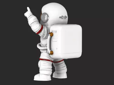 Astronaut figure 05 3D print model
