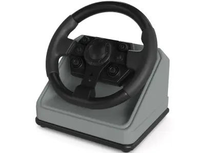 Racing Wheel Low-poly 3D model buy