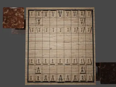 Shogi-Japanese Chess 3D model