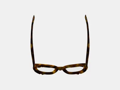 Maxine Eyeglasses in Cognac Tortoise 3D model