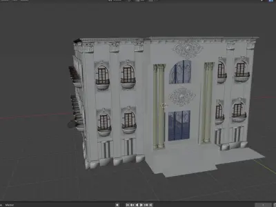 Palace 3D Model for SketchUp and Blender 3D model