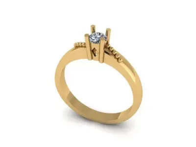 simple wedding ring 3D print model