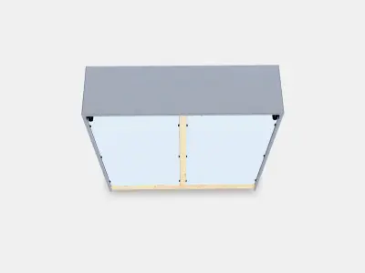 HAVSTA Glass-door cabinet with plinth 1 Low-poly 3D model