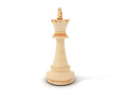 Ivory Chess King model pack Low-poly 3D model
