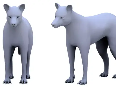 Wolf 3D Model 3D model