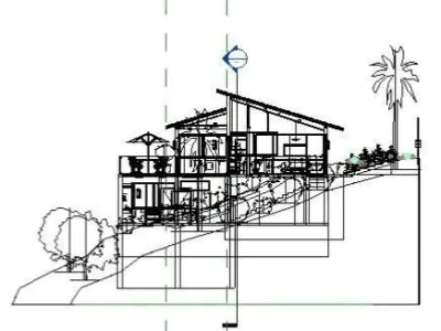 house complete revit project p5 3D model