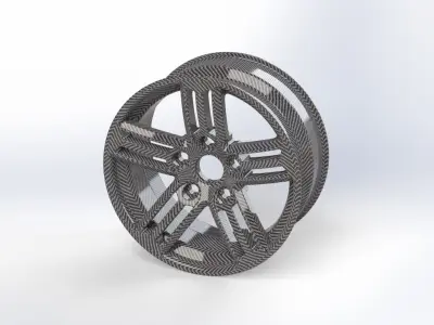 17 INCH WHEEL  TALLADEGA Free 3D print model