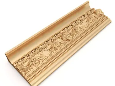 Ceiling Molding 1 - For CNC and Interior 3D model