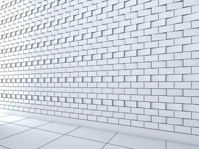 3d Wall panel Low-poly 3D model 5