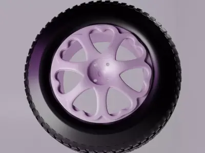 Heart Shaped Rim 3D model