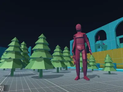 LOW POLY WORLD - PROTOTYPE PACK Low-poly 3D model