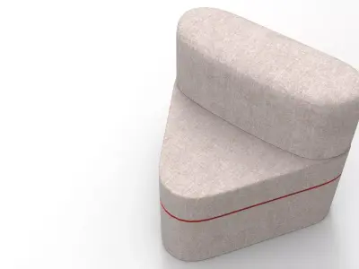 Liecha Armchair Low-poly 3D model