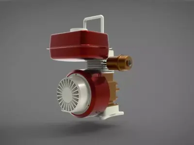 Yanmar gasoline engine  3D model