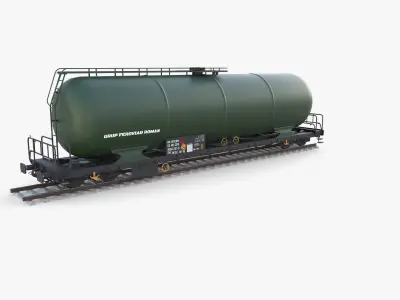 CFR Tanker Rail Car v4 3D model