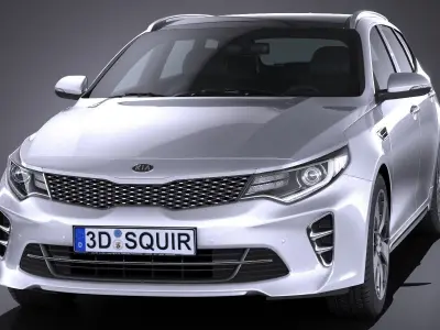 Kia Optima Sportswagon GT 2017 3D model