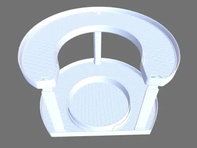 Racks Rotating Spice Holder Shelf 3D model